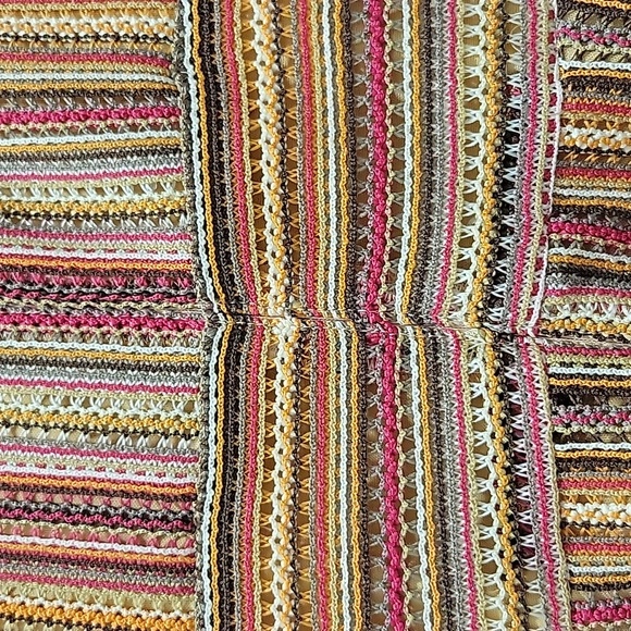 Gabby Skye Orange/Multi A-Line Sleeveless Dress | Size 6 - Picture 11 of 12